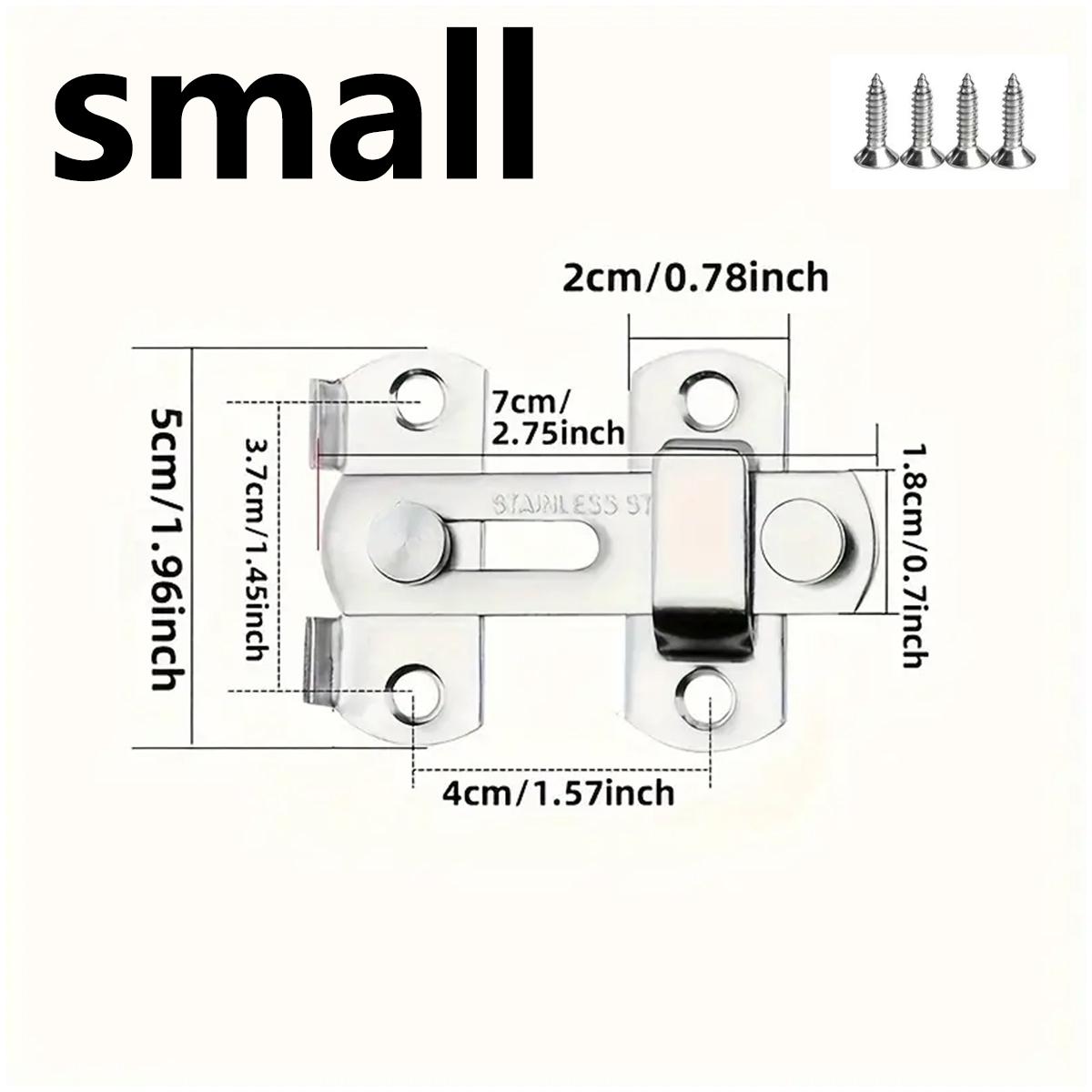 

Защелка из нержавеющей стали с винтами, ручка для раздвижной двери, дверная защелка, цепочка безопасности для дома, дверная фурнитура для дома S