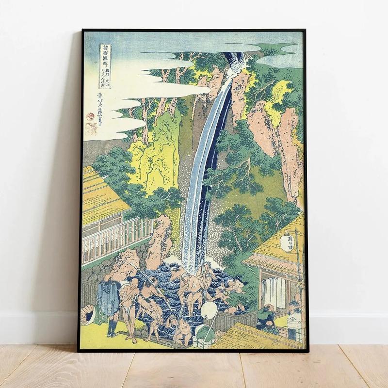 1pc Vintage Japanese Canvas Print, Japanese Wall Art, Home Decor ,Personalized Gift, Vintage Living Room,Bathroom,Kitchen Decor