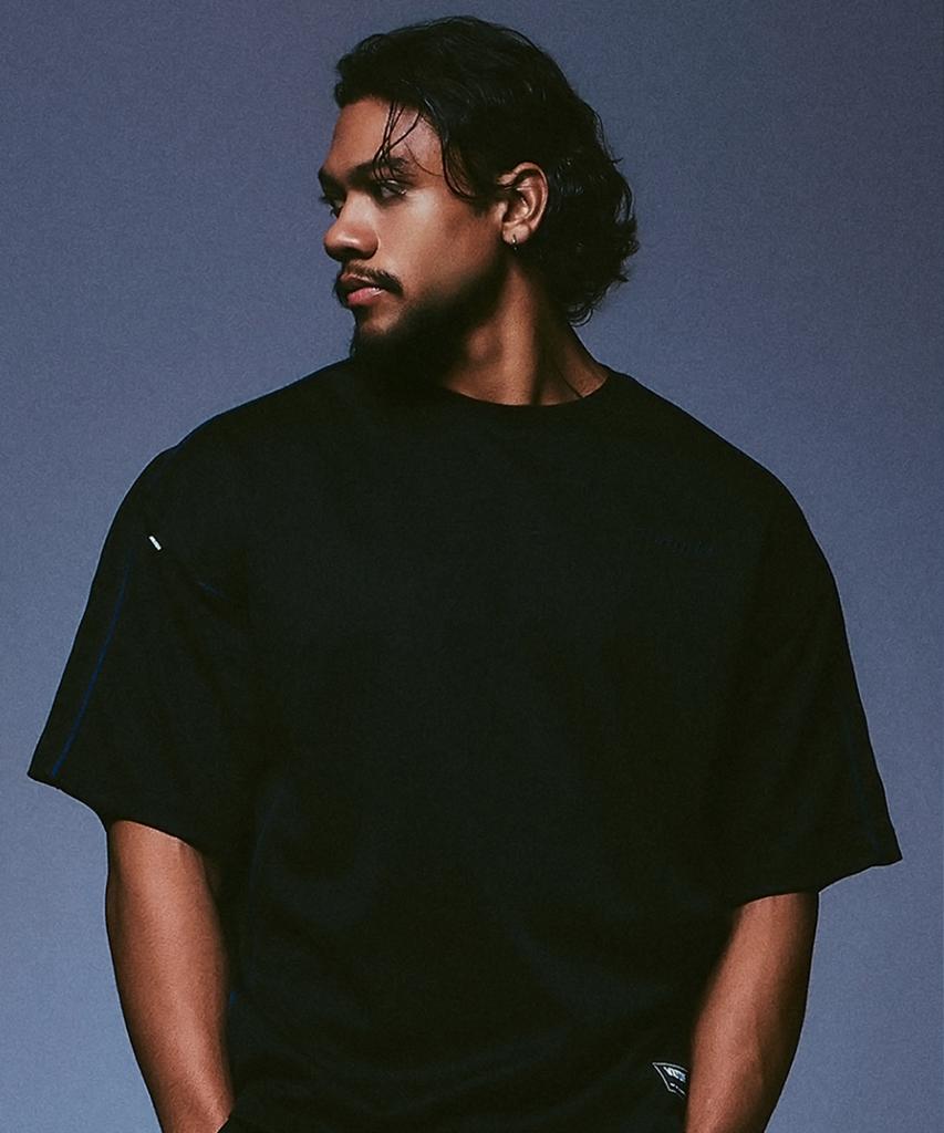 Weideun Oversized Heavy Mesh Short Sleeve Black