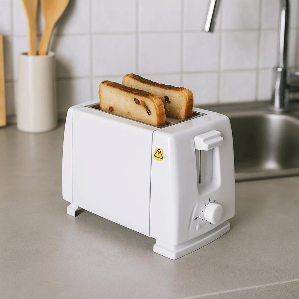 Widened Slot 2 Slice Toaster Automatic Breakfast Machine Electric Bread Baking Machine Sandwich