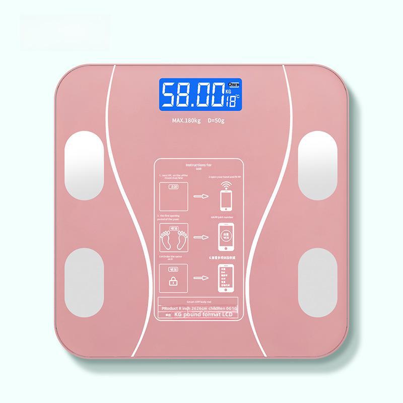 Smart USB Rechargeable Body Weight & Fat Scale for Home Use