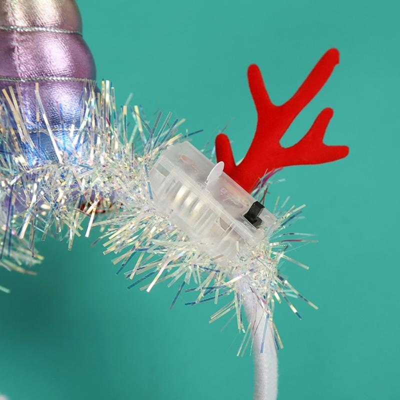 Weihnachts-Haarband Cosplay-Kostüm Kopfschmuck Party Bühnenauftritte Stirnband Feiertags-Kopfschmuck Verkleidung Haaraccessoire