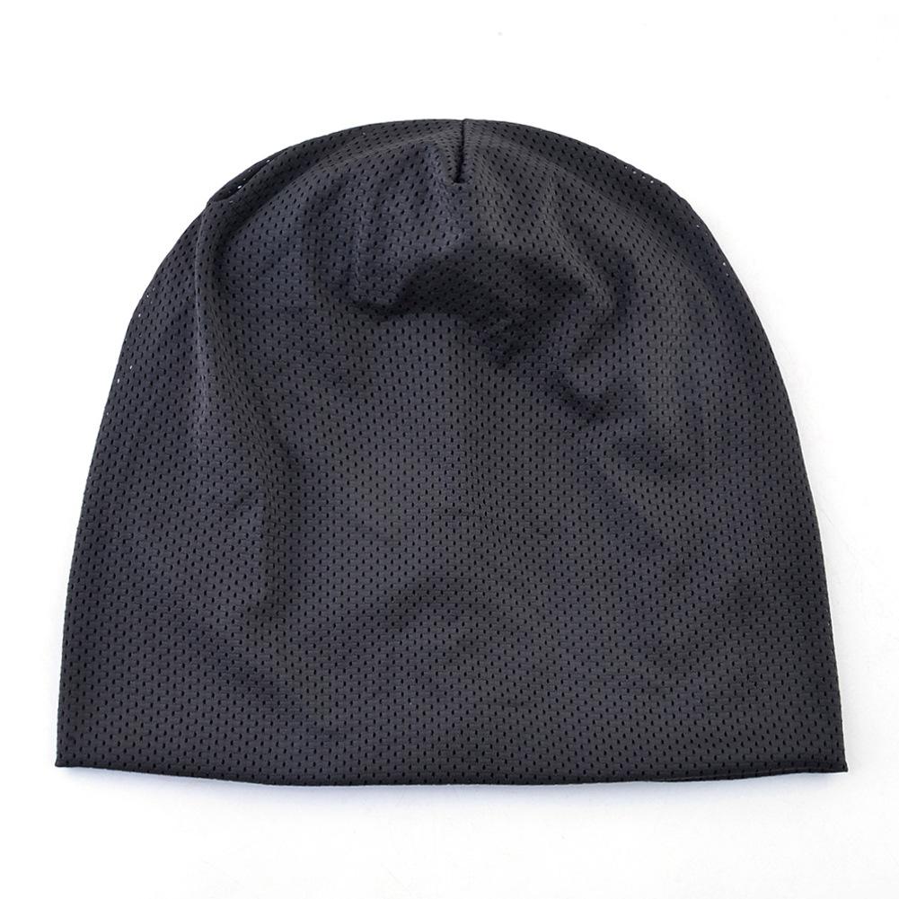 European and American Style Men and Women Spring Summer Solid Thin Fitness Sports Running Hat Pullover Bald Head Hat