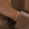 Stainless Steel Japanese Chain Bracelet 18K Gold Ladies