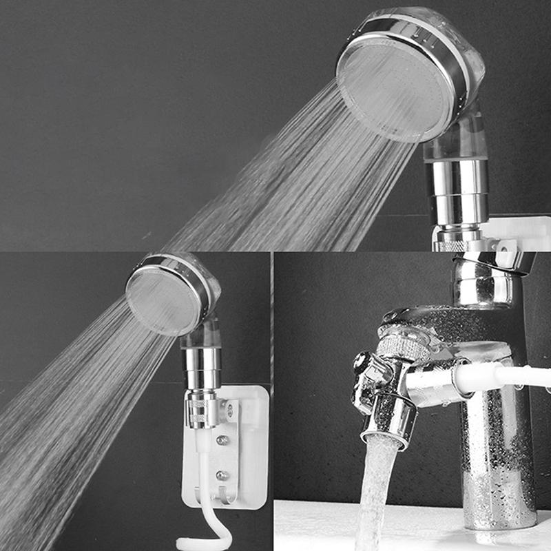1Pc High Pressure Shower Head Sprinkler Water Saving One-Key Stop Spray Nozzle Hair Washing Shower Head Bathroom Accessories