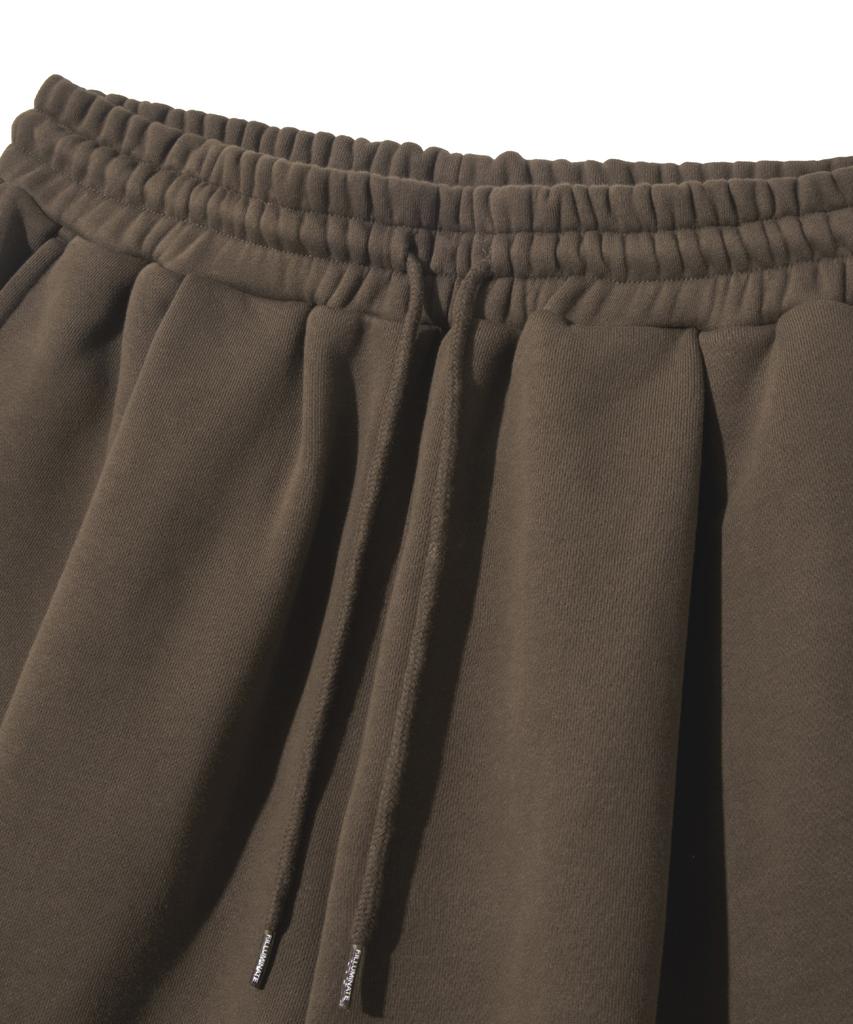 FILLUMINATE Side Tuck Bermuda Sweat Shorts - Brown