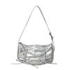 Solid shoulder bag for women's sewing soft interior compartment zippered pocket bags fashionable new