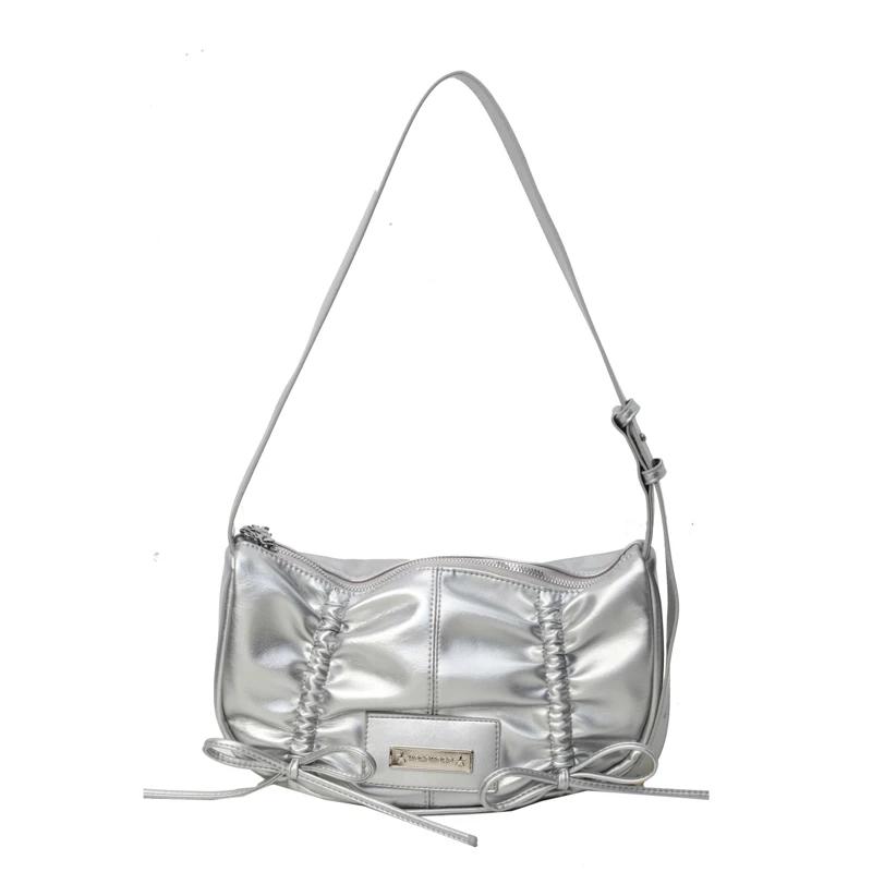 Solid shoulder bag for women's sewing soft interior compartment zippered pocket bags fashionable new