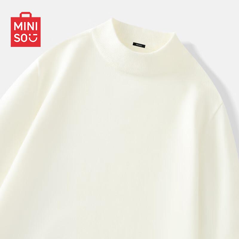 MINISO Men's 2024 Mock Neck Knit Sweater