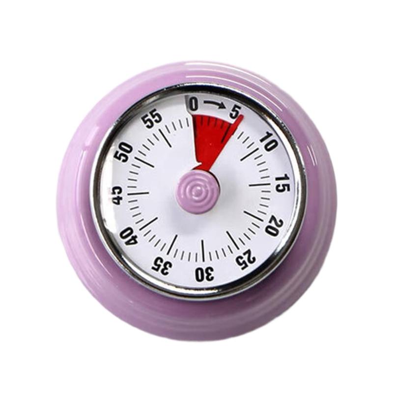 No Battery Mechanical Kitchen Timer Stainless Steel Visual Countdown Time Management For Cooking Baking Easy Operation