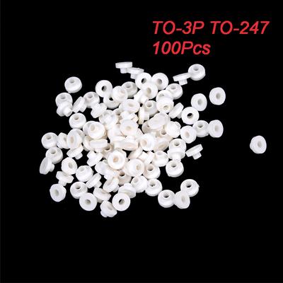 100 pezzi TO-3P TO-247 Particelle di silicone bianco Transistor Rondella di plastica Isolamento