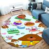 Hey Duggee Round Area Rug,Carpet Rug for Living Room Bedroom Sofa Playroom Decor,Non-slip Floor Mat