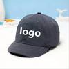 Short Brim Solid Color Dad Hat Adjustable Fashion New Unisex Hip Hop Spring Summer Soft Snapback Custom Logo Baseball Cap