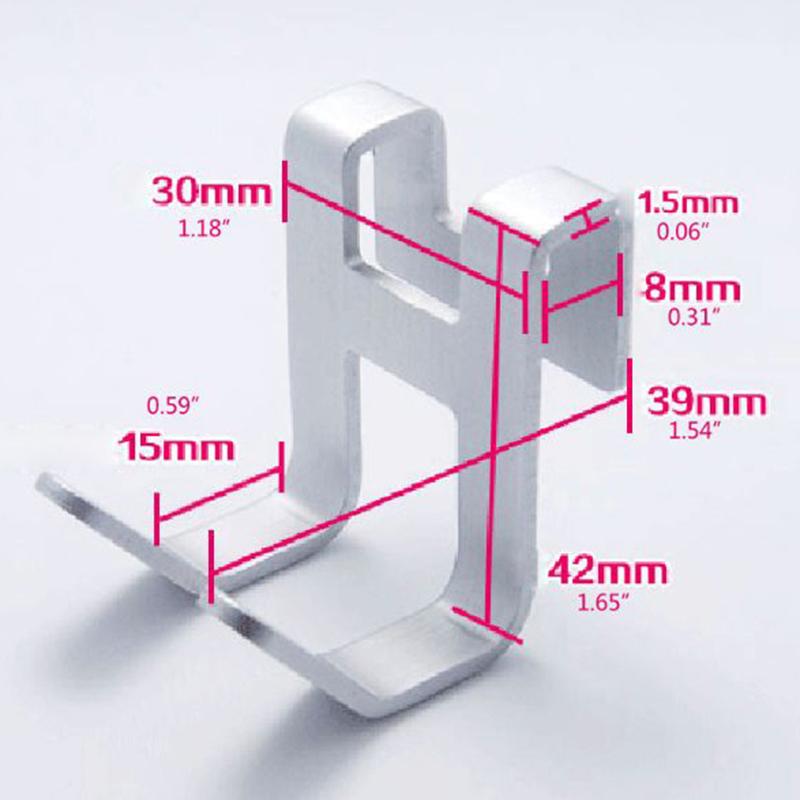 Space Aluminum Metal Shower Glass Door Hook Free Hole Towel Rack Hanger