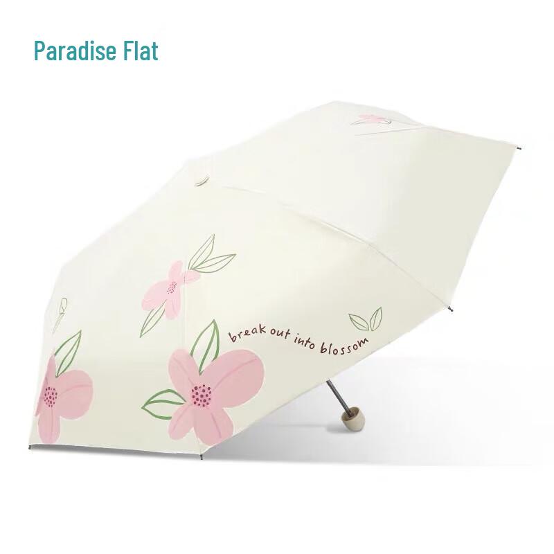 Paradise Umbrella Flower Time Portable 5-Fold UV Umbrella