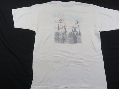 Madness Artwork Design Double Sided Graphic White T-shirt Sz XL 1990s M10