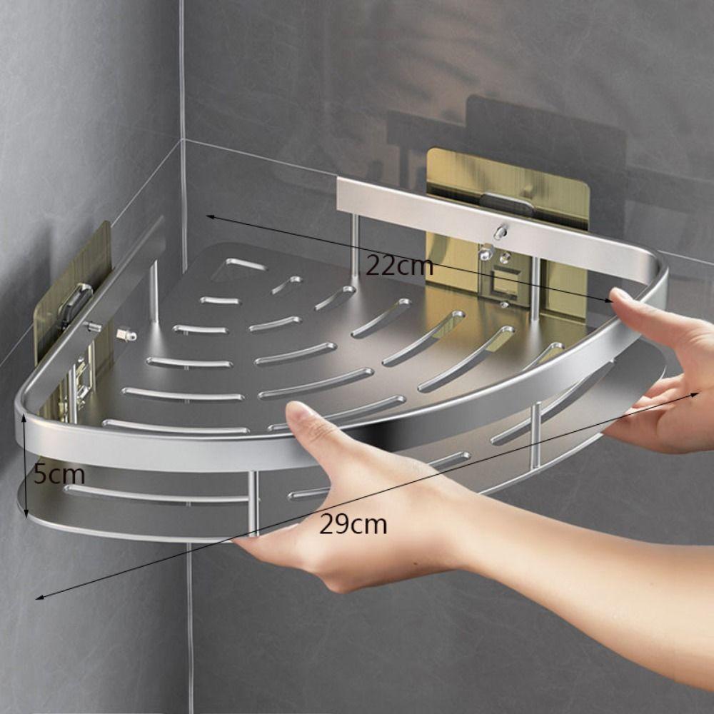 Facilities Toilet Bathroom Storage Rack Triangular Storage Rack Storage Holder Nail Free Rack
