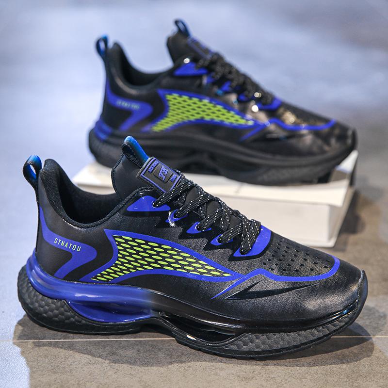 Мужские кроссовки Повседневная обувь Кроссовки для бега Удобные легкие дышащие кроссовки 39 чёрный