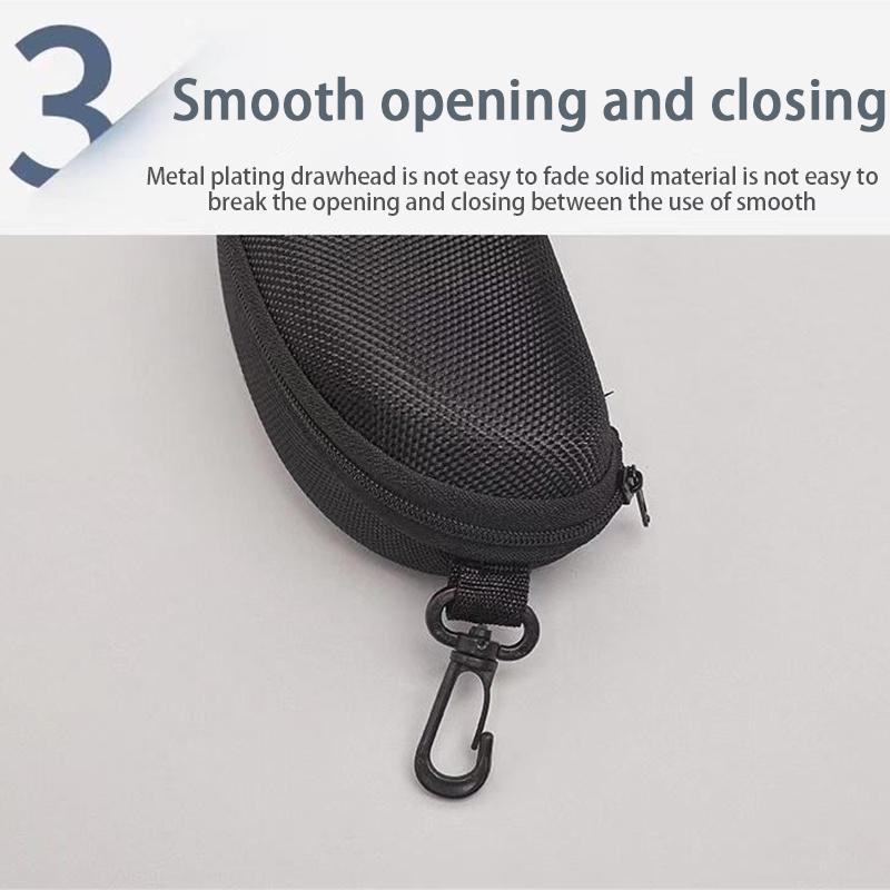 Portable Hard Oxford Cloth Zipper Box Eyewear Storage Case Sunglasses Reading Glasses Carry Bag Eyeglass Packaging Case