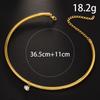 Water Drop Collar Personalized Gold Ring Shape Adjustable Collar Temperament Versatile Style Necklace