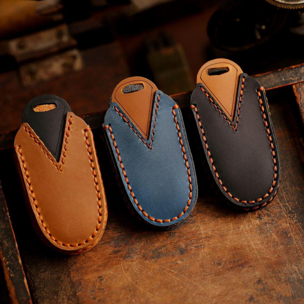 Best-Selling Handmade Genuine Leather Key Bag for Tesla Model 3/Model Y