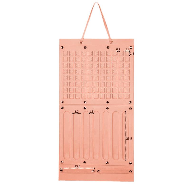 

Большая вместимость зажим для волос держатель для повязки на голову настенный держатель для сережек ожерелье вешалка для хранения экономящий место органайзер настенный декор 35*66cm розовый