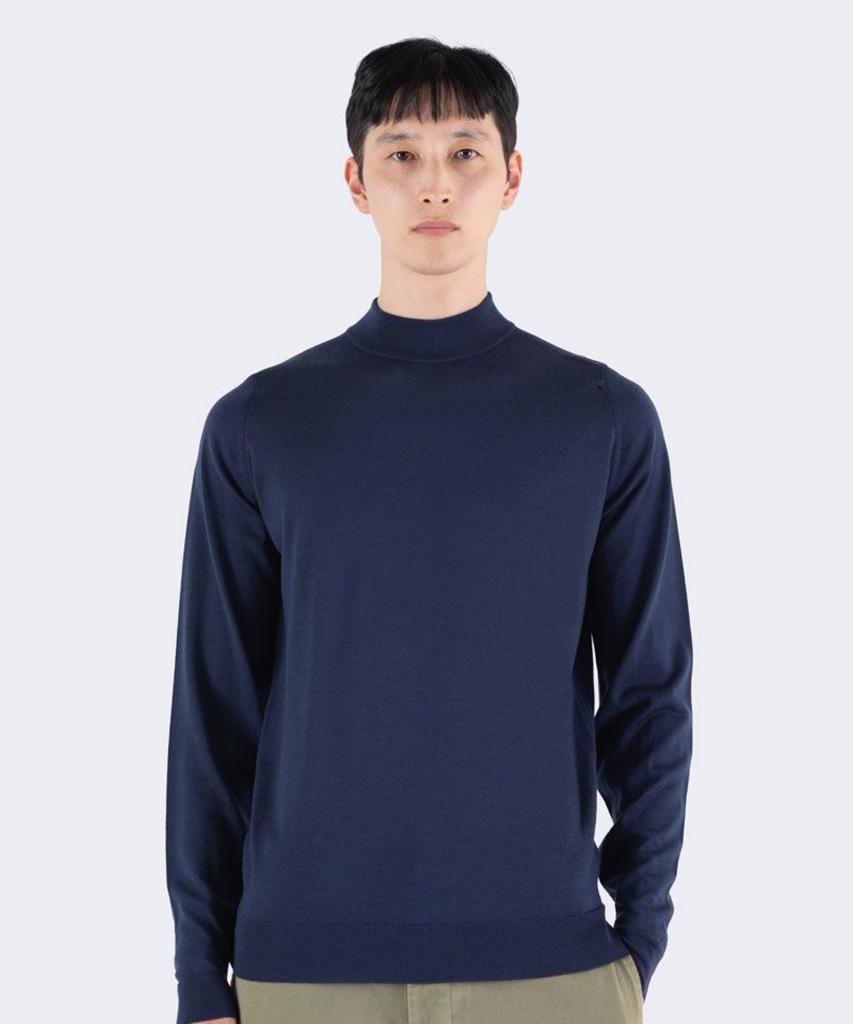 Jonseumedeulli Harcourt Merino Wool Mock Neck Knit Seasonal 5 Colors