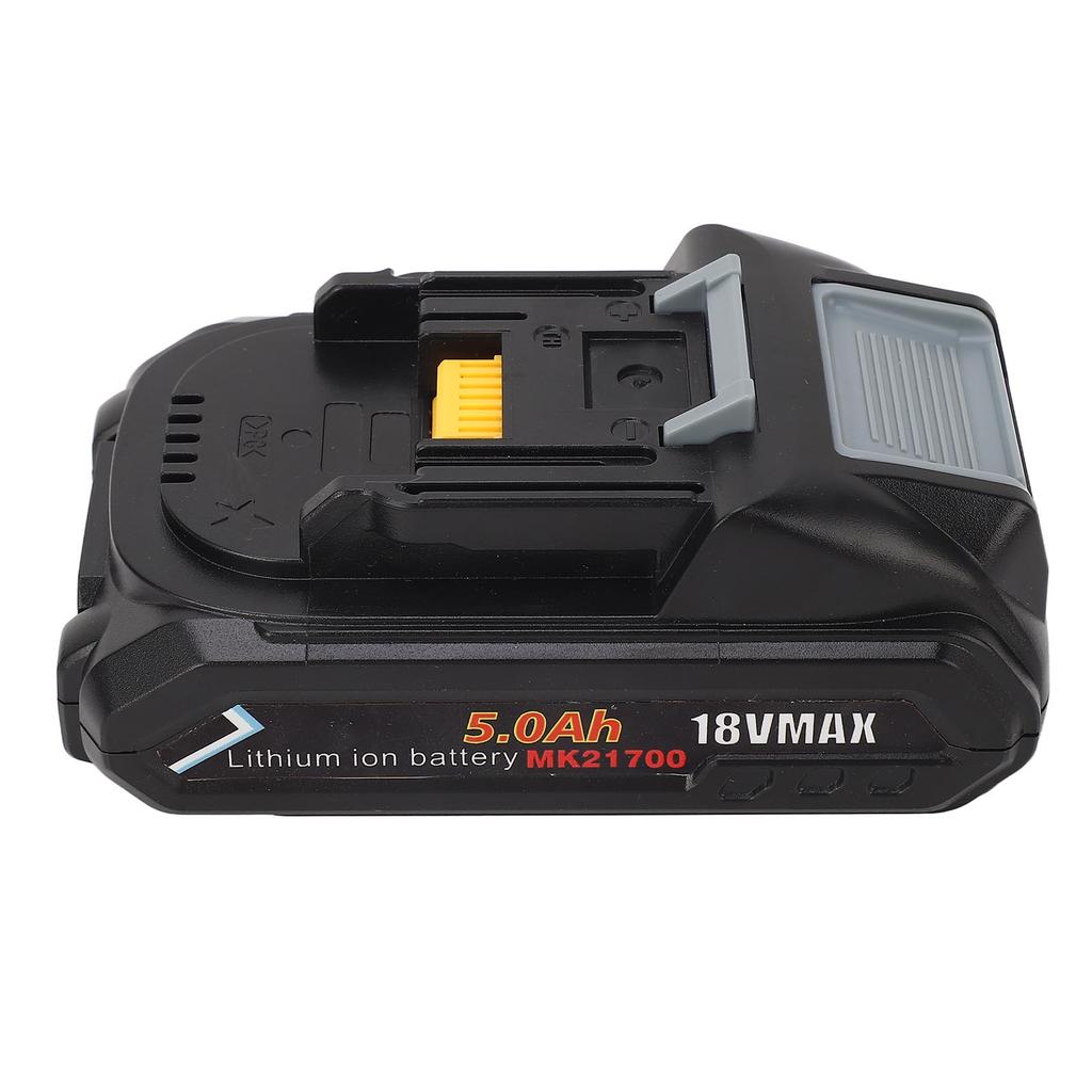 5.0Ah Electric Tool Battery Replacement with Power Display Suitable 18V Power Tool Battery for