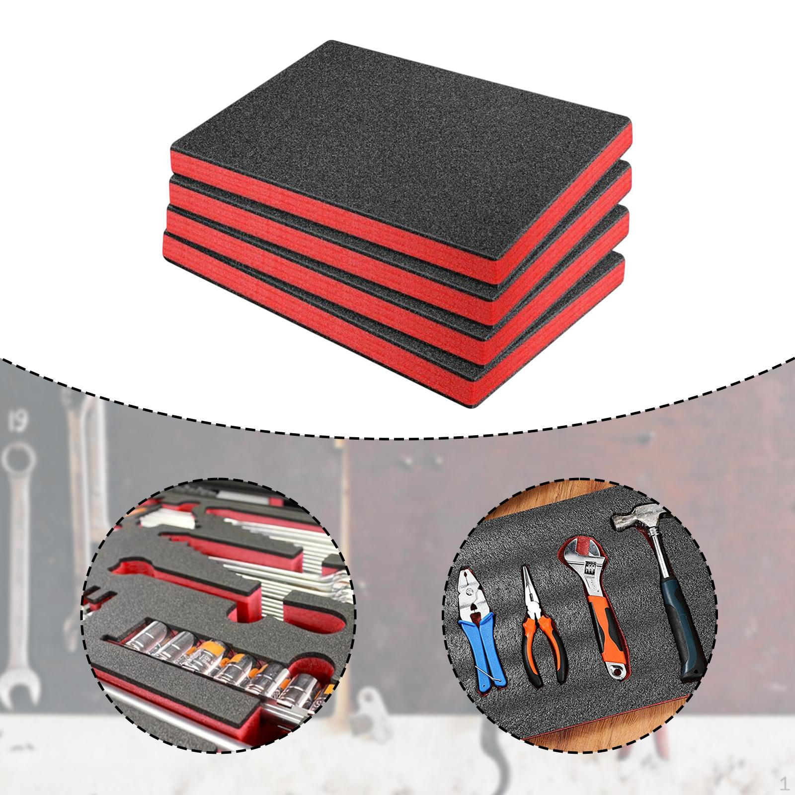 4 Craft Foam Inserts for Cases Epe Sheets Liners Drawer Organizer Tool Box Transport