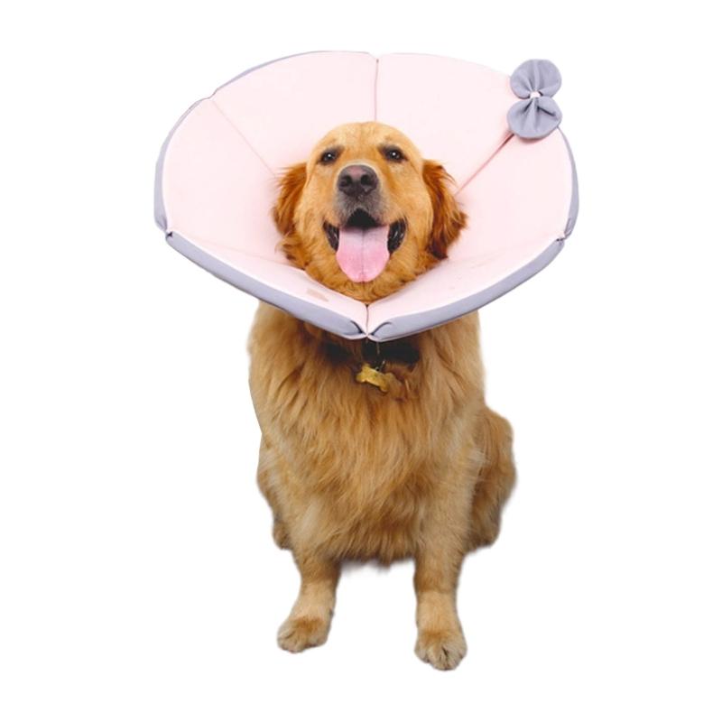 Comfortable Pet Recovery Cone Collar Multiple Size Adjustable Recovery Collar Soft For Pet Dogs Cats