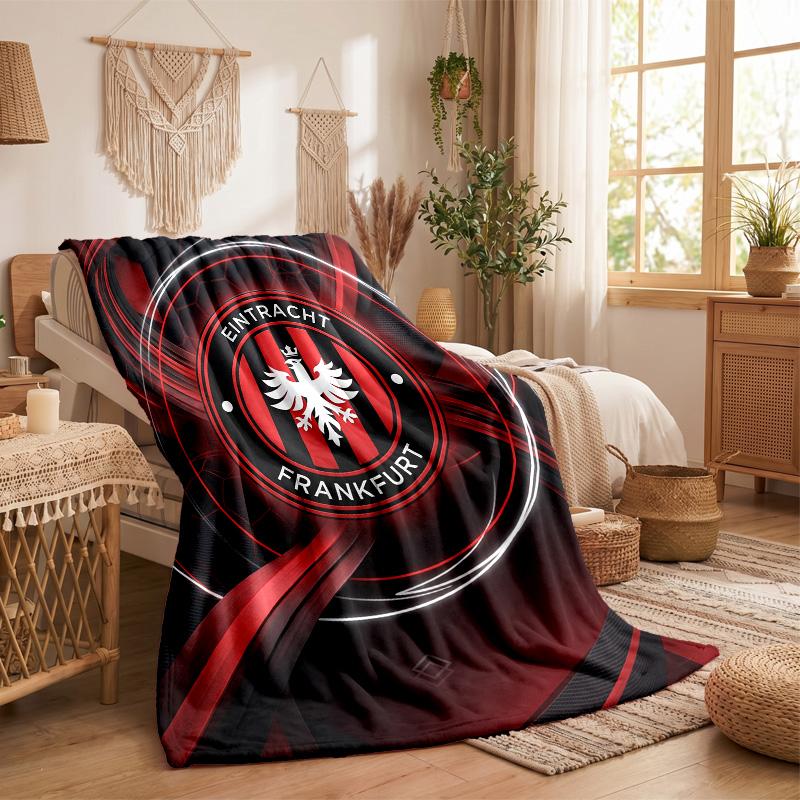Eintracht Frankfurt Fußball Druck Flanell Decke Weich Warm Sofa Bett Überwurf für Zuhause Büro Schlafzimmer