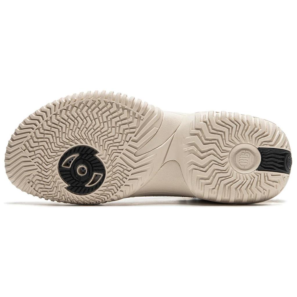 New LiNing Badfive Abrasion Resistant Rebound High Top Basketball Shoes Men's Beige ABFU051-3