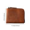 Retro Crazy Horse Leather Wallet Men and Womens Coin Purses Small Money Bags Wallets Zipper Pouch Card Holder
