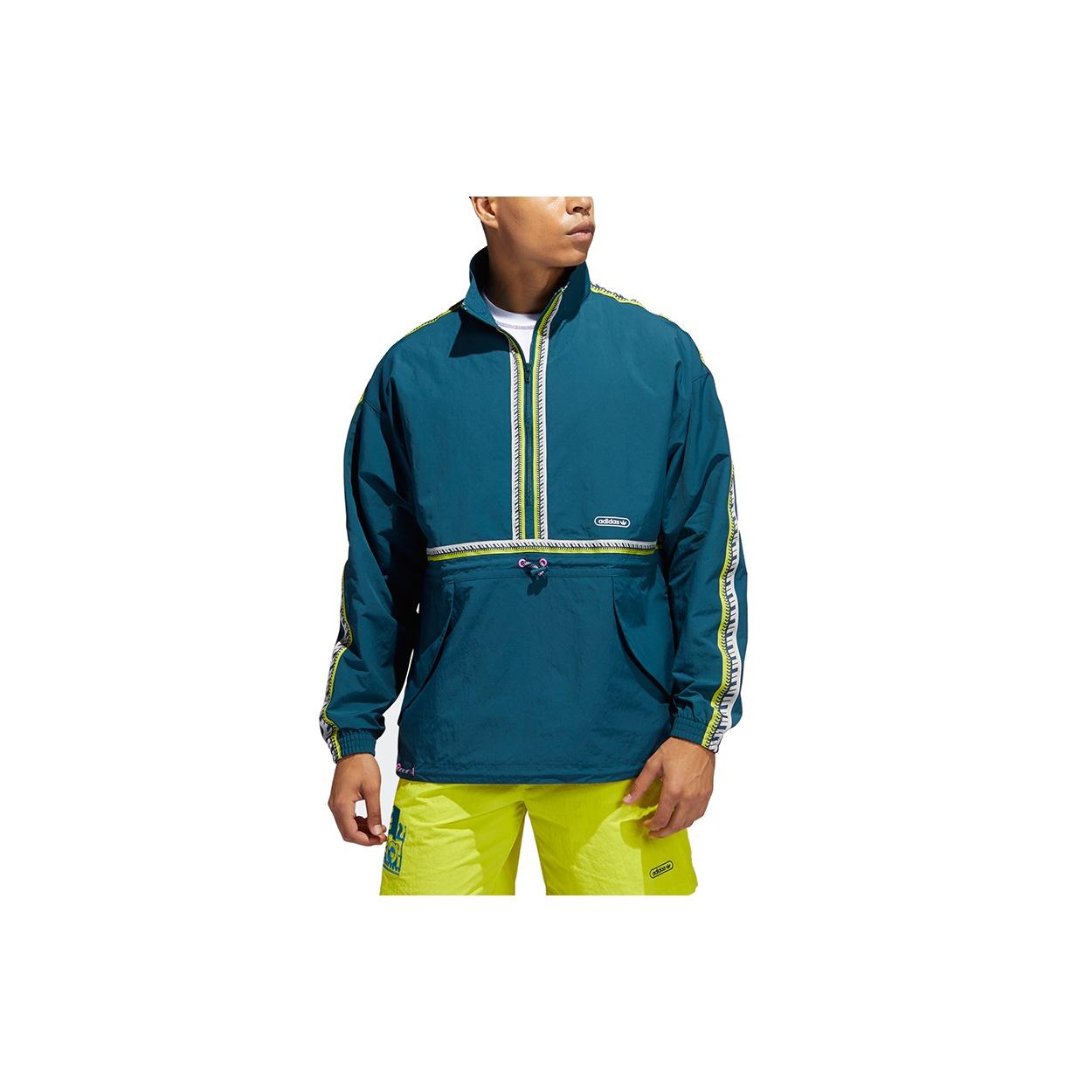 adidas originals Taped Anorak Zipper Cardigan Pullover Sports Jacket Green Men s GN3894 M
