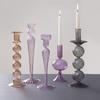 Creative European-style Glass Candlestick Home Decorations Wedding Table Centerpiece Party Decor Candlestick Housewarming Gift