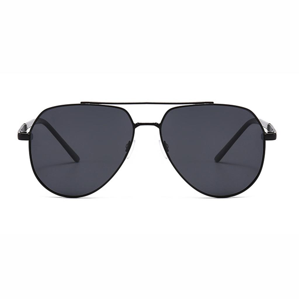 Sunglasses New Men's Glasses Metal Double-Beam Blue Glasses Black Sunglasses Female