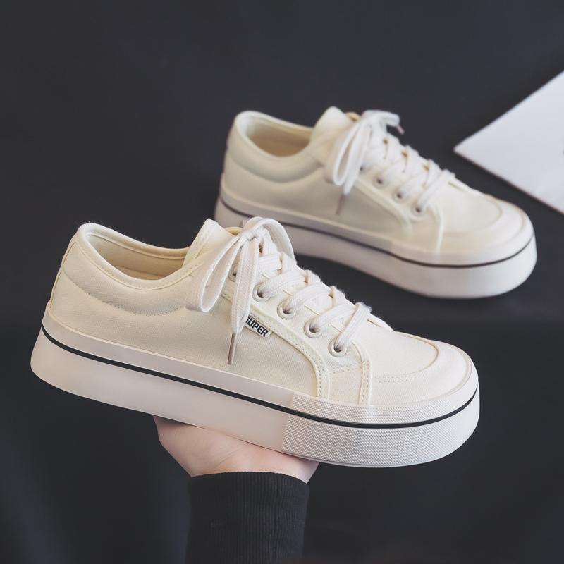 Mango head big head red canvas shoes new autumn temperament sneakers cloth shoes board shoes