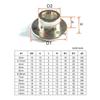 4pcs Flange Coupling Motor Guide Shaft Coupler Motor Connector Power 3mm- 14mm With Screws Flange Coupling Shaft Axis Fittings