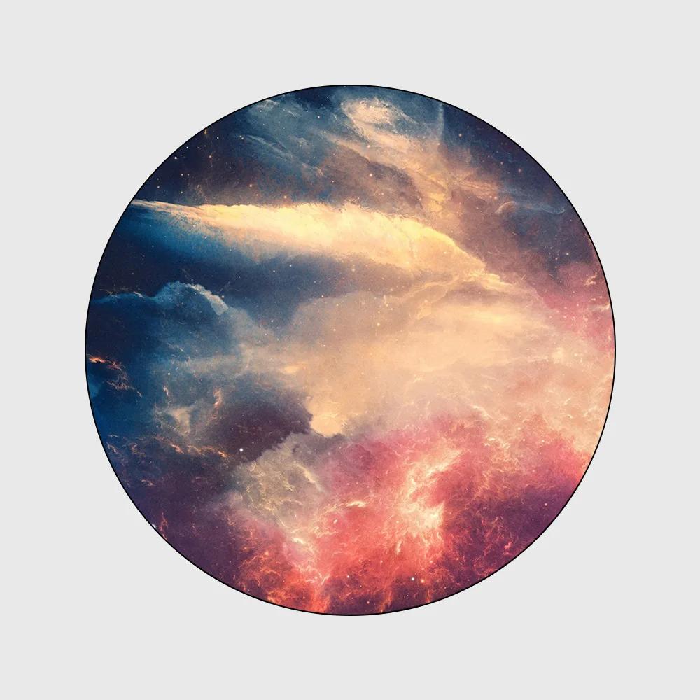

Galaxy Earth Moon Round Carpet for Children’s Room Floor Carpets Mat Home Decor Living Room Anti-Slip Bedroom Carpet Area Rug 60cm