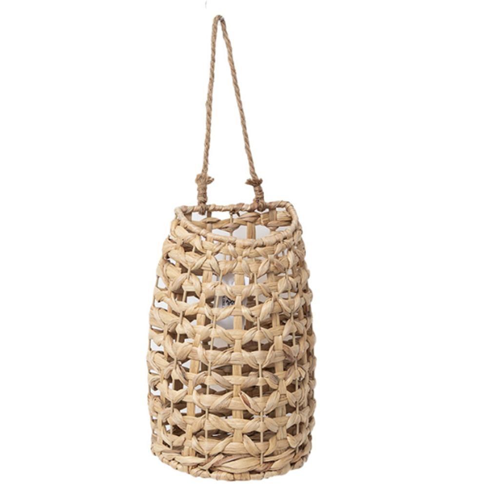 

Искусно изготовленная соломенная настенная корзина для стильных цветочных композиций