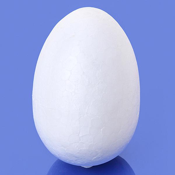 4 Foam Easter Egg Craft White Symbol 115mm