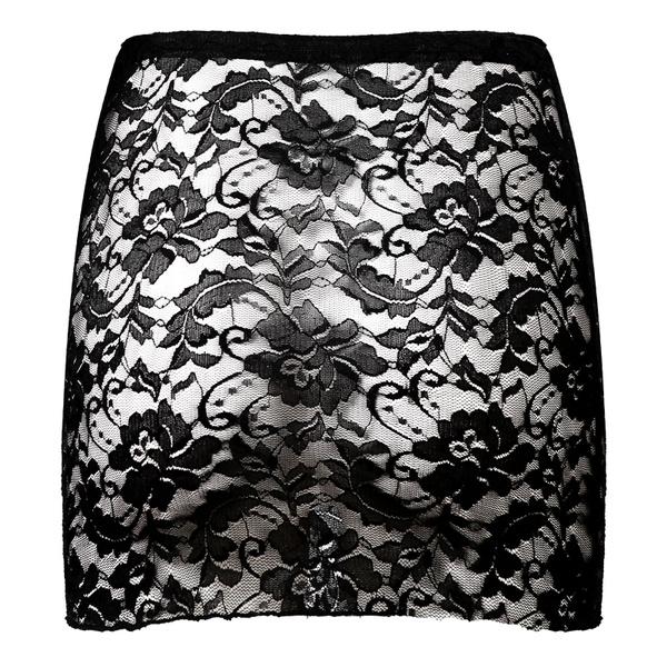 Night Club Sexy Wear Sexy Hot See Through Micro Pencil Skirt Fashion New Lace Black Wrap Hip Mini Skirts Pleated LongClothing for Women