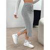 Autumn and Winter Casual High-waisted Drawstring Slit Knitting Grab Wool Skirt Woman