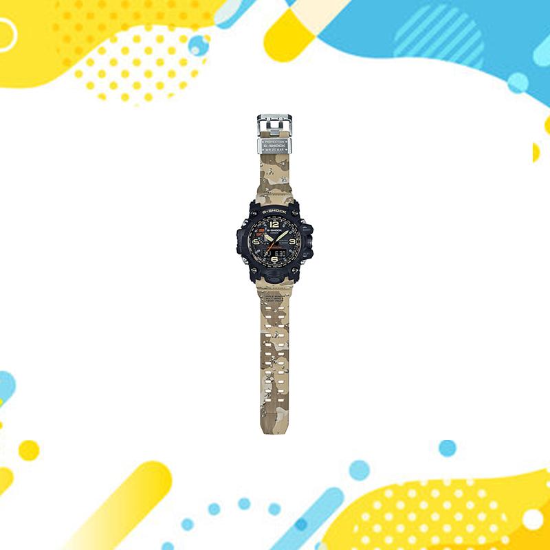 Casio 200m Waterproof Ins Quartz Movement Resin Strap Japanese and Korean Watch Men's Watch Black Dial GWG-1000DC-1A5DR