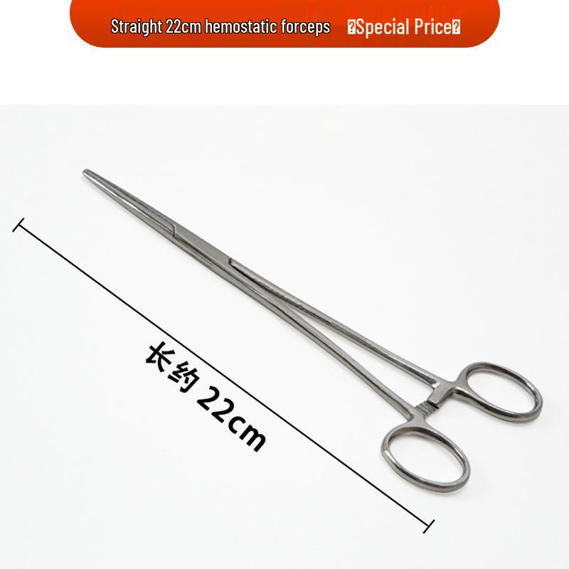 Stainless Steel Hemostatic Forceps - Straight/Curved Head, Surgical/Vascular Use, In Stock