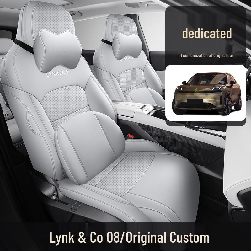 Lynk&Co 08 Seat Cover: 2025 Perf Leather, Breathable, Full Coverage, for 120km Long-Range Pro Model