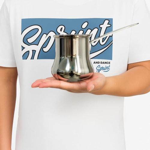 IMEEA Milk Pan, Saucepan, 18-10 Stainless Steel, Induction Compatible, 500ml, Saucepan, Mini Milk Pan, Silver