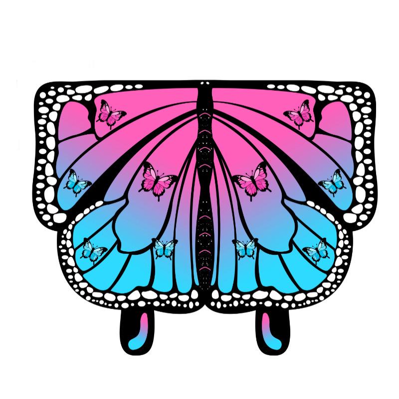 Butterfly Cloak Gradient Halloween Dance Shawl Wings