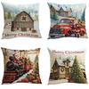 Popular Christmas Pillowcases for Holidays Santa Claus Linen Home Decoration Pillowcases