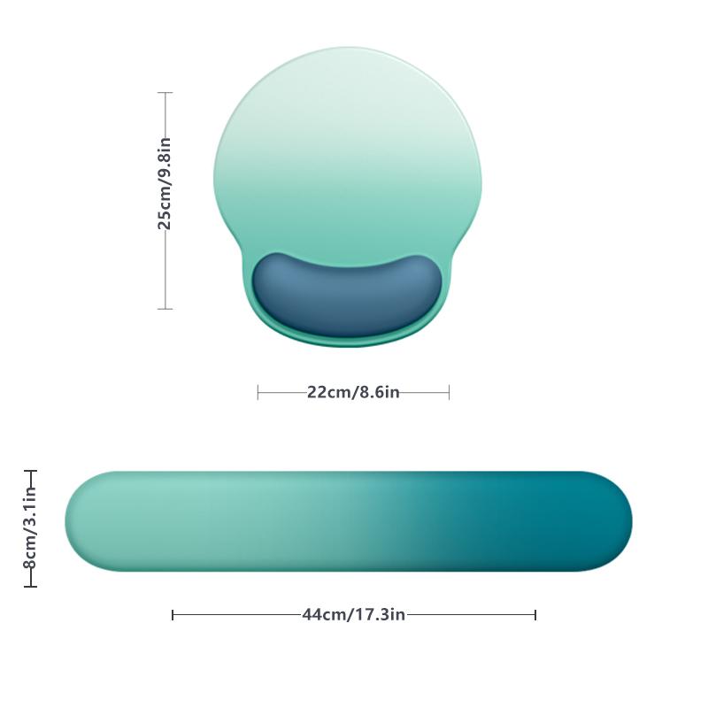 Mouse Pad with Wrist Support Pad with Wrist Support Ergonomics Computer Mouse Pad Keyboard with Anti-slip Silicone Base